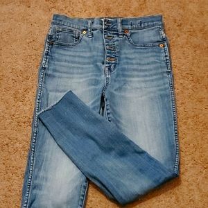 Madewell 10" High Rise Skinny Crop Size 28